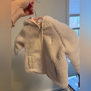 Ralph Lauren Cream Sherpa Jacket